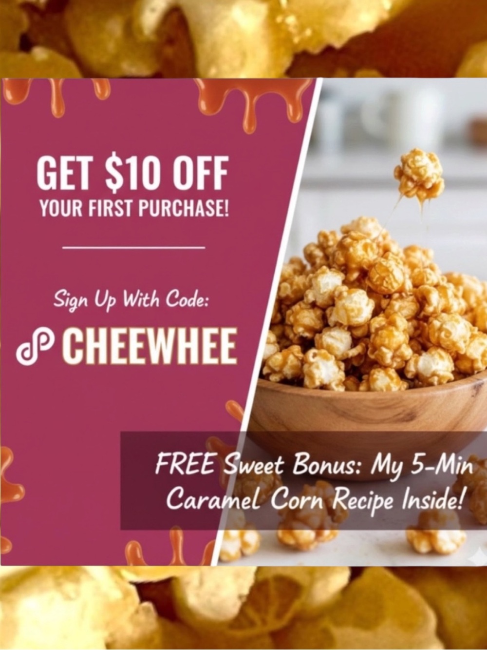 🍿 FREE $10 CREDIT + My Secret Caramel Corn Recipe! 🍬